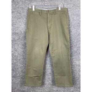Polo Ralph Lauren Stretch Slim Fit 32X30 Side Pockets Olive Green Chino